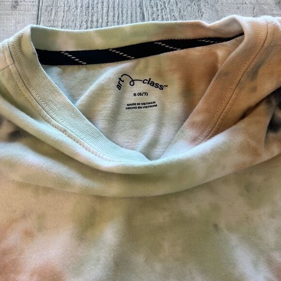 Art Class Boys' Tie-Dye Short Sleeve T-Shirt Size S(6/7) Casual Summer Tee - Picture 5 of 7